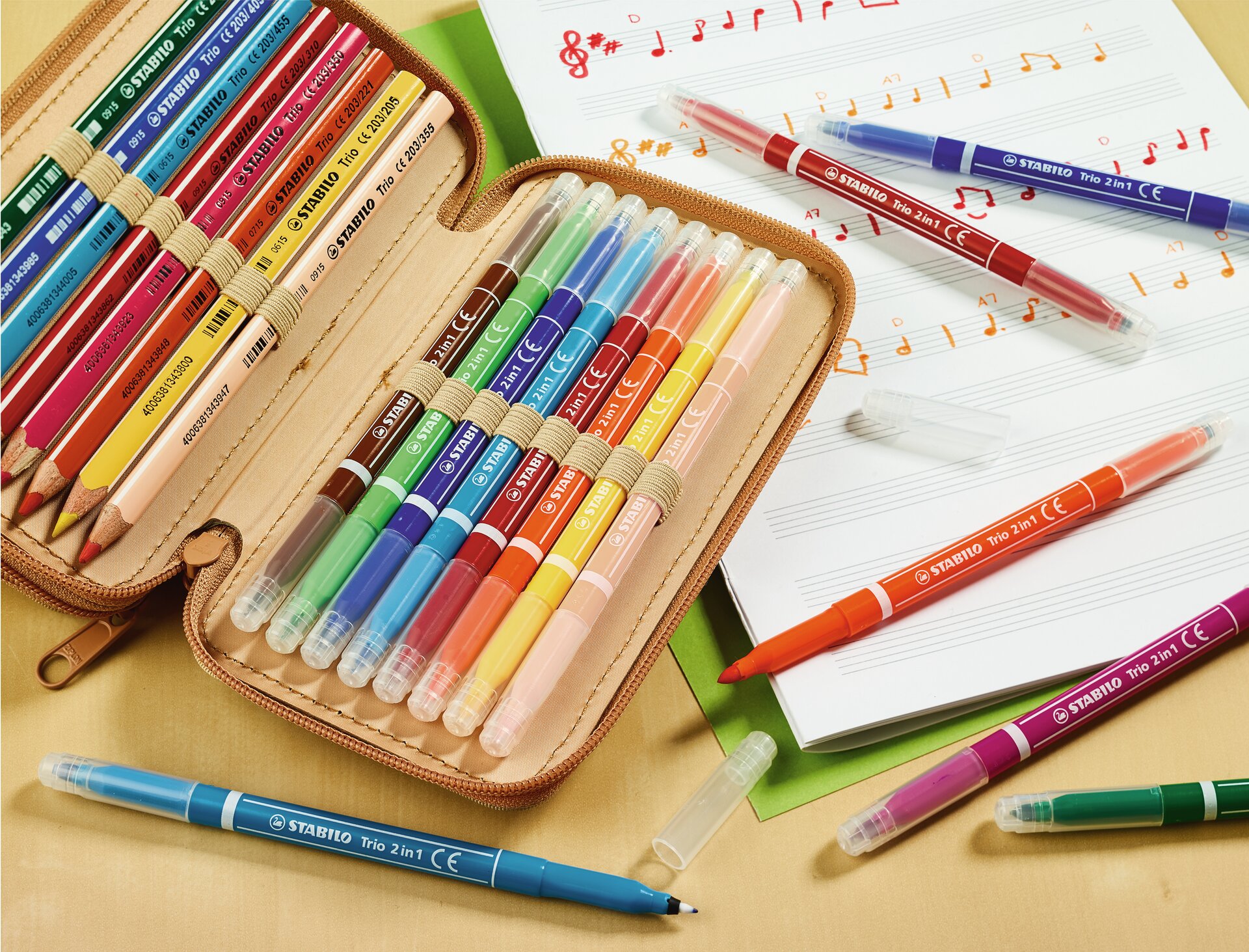 Fiber-Tip Pen STABILO Trio 2 in 1